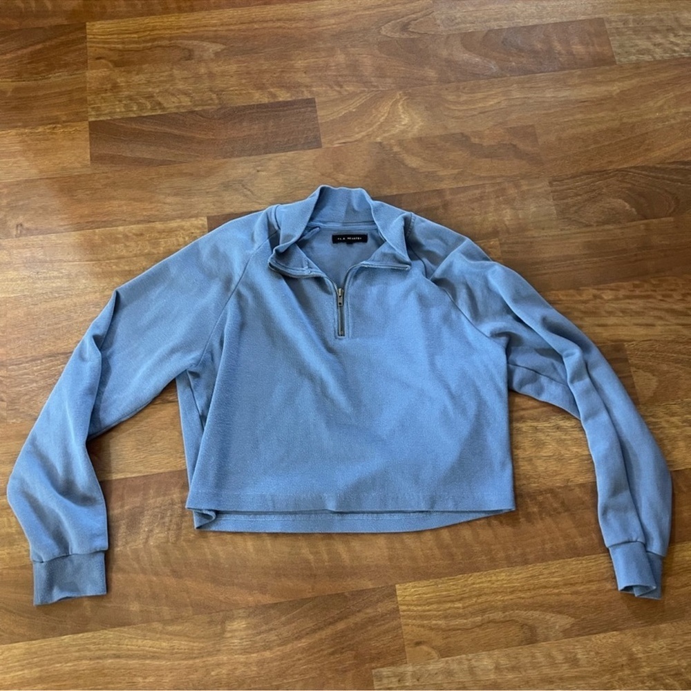 Blue Quarter-Zip Pullover